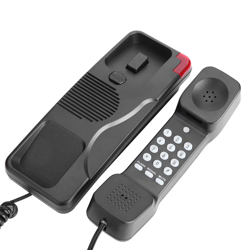 Telephone Extension,Landline Telephone,Corded Phone with Large Number Buttons for Hotel, Family,Business, The Phone can be puted on The Desk or