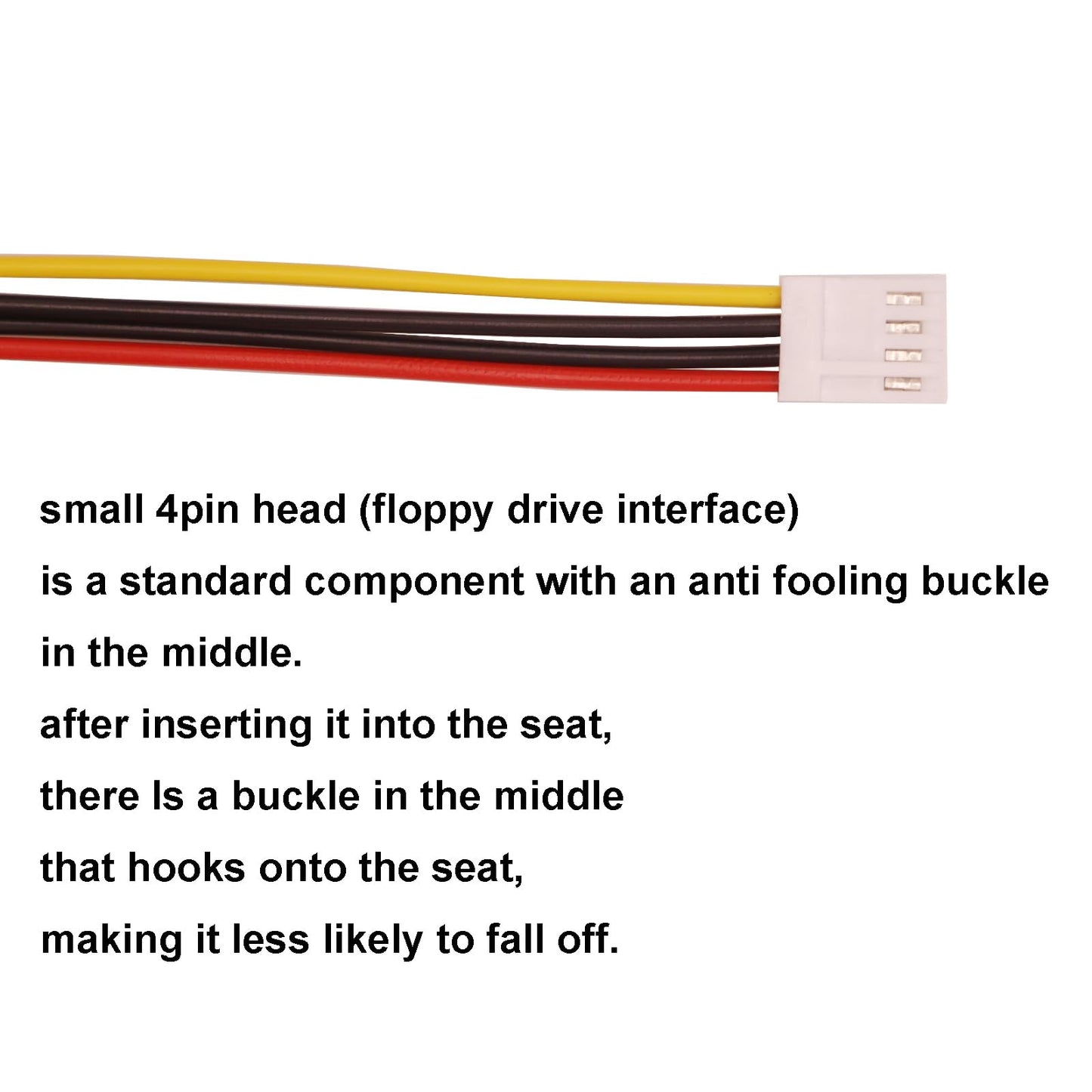 5Pcs 4 Pin Molex IDE Male to Female Power Supply Extension Cable IDE Power to Floppy Drive Adapter Interface Cable Hard Drive Convertor Cord Wire