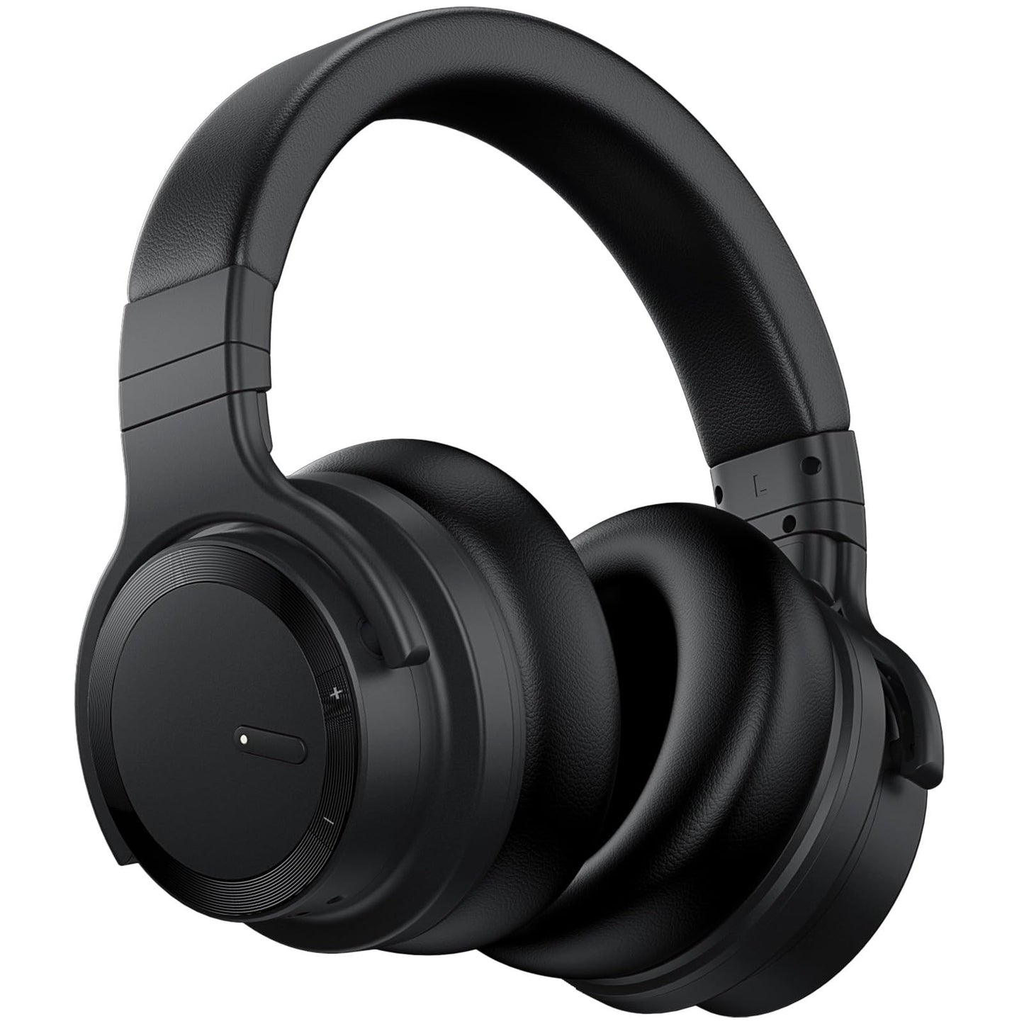Commalta E7 Active Noise Cancelling Wireless Bluetooth Headphones With Rich Bass, Clear Calls, Bluetooth 5.0, 30 Hours Playtime, Comfort Fit, Black