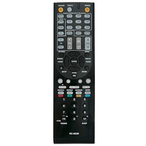 RC-865M Replacement Remote Control Applicable for Onkyo AV Receiver TX-NR525 TXNR525