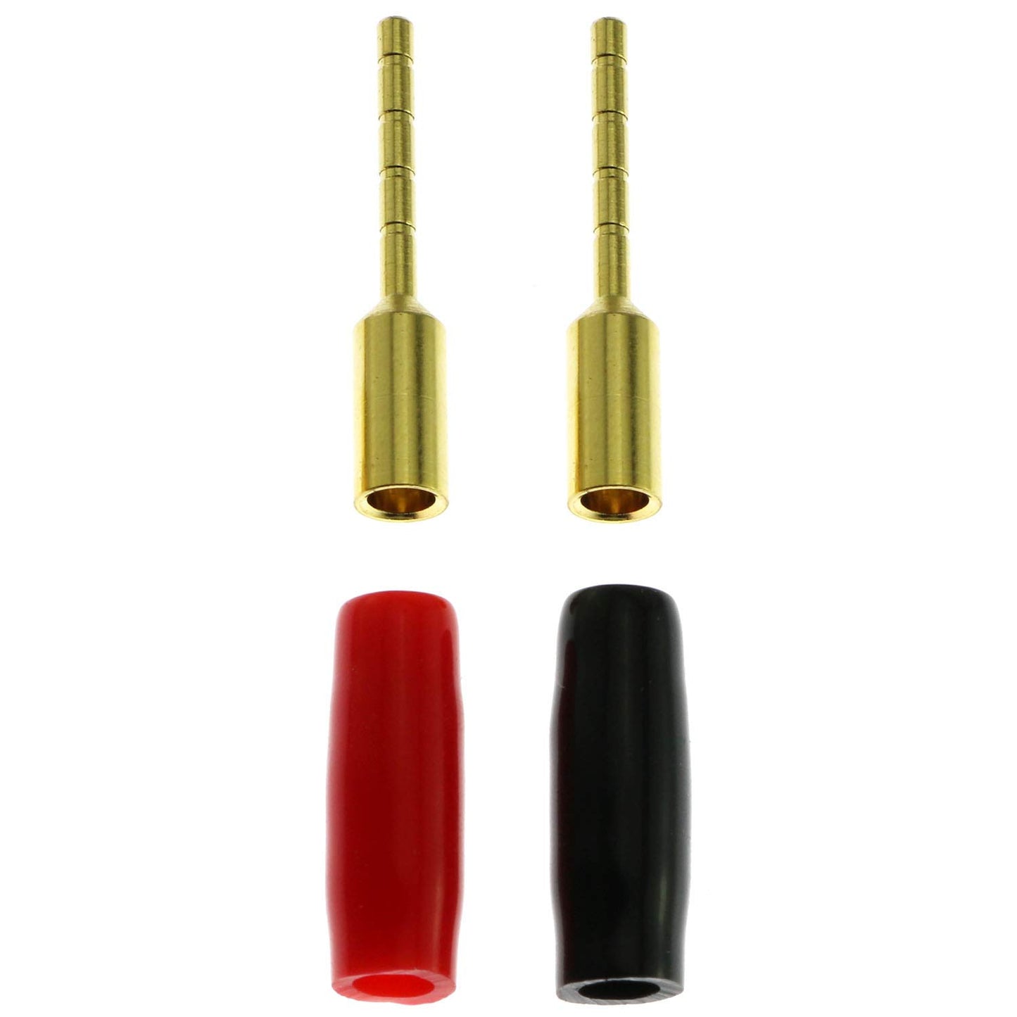 E-outstanding 4PCS Banana Plug Pin Screw Type Speaker Wire Cable Connectors 2mm Gold Plated Banana Plugs