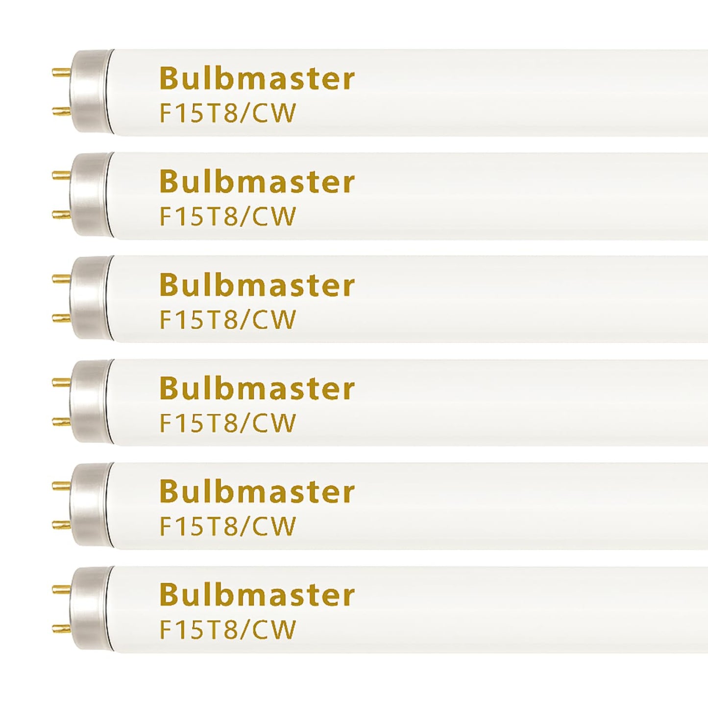 F15T8 Fluorescent Light Bulbs - F15 T8 15W 4100K 18" Light Bulb Cool White 18” Linear T8 650 Lumens - 15 watts 18 Inch Fluorescent Light Bulb - Pack