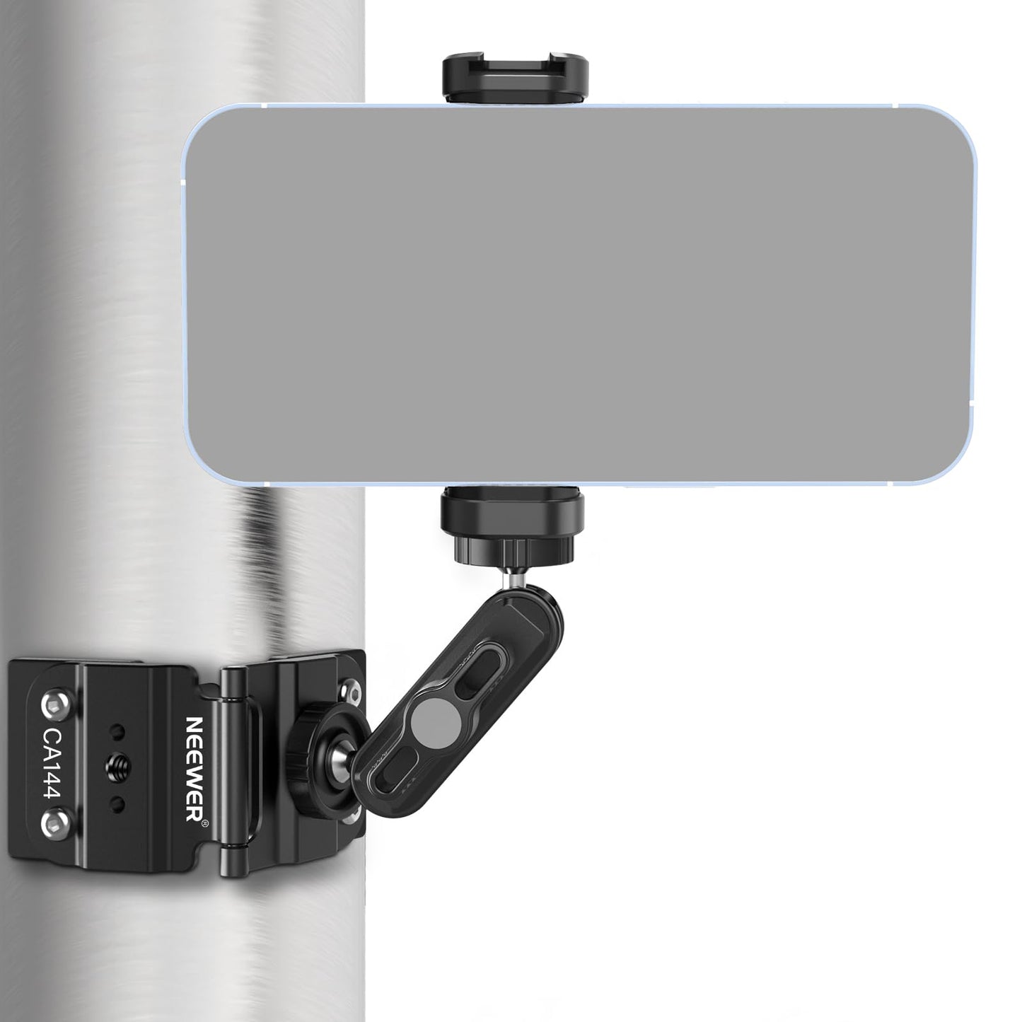 NEEWER Magnetic Fence Mount Compatible with Mevo Start Pocket Radar GoPro Insta360 DJI, Dual Mounting Kit Compatible with Gamechanger App for Baseball