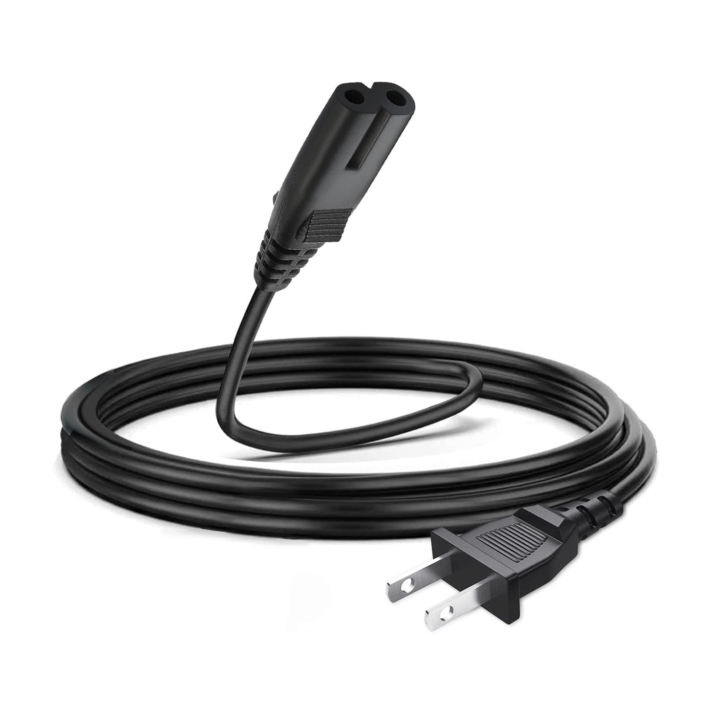 2 Prong AC Power Cord Plug for ONN. 100008734 100008736, ONN TV, JBL PartyBox 100 110 200 300 1000 310 710 1000 On-The-Go Speaker, ION Game Day Party