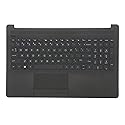 RenBang Tech Replacement for HP Laptop 15-DA 15-DB 15T-DA Upper Case Palmrest Touchpad Keyboard Assembly L20387-001 AP29M000400 Jet Black
