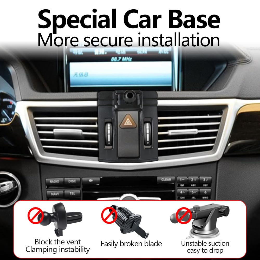 LUNQIN Car Phone Holder Mount for Mercedes Benz E Class 2010 2011 2012 2013 E300 E350 E550 E63 AMG W212 Auto Accessories Interior Decoration Mobile