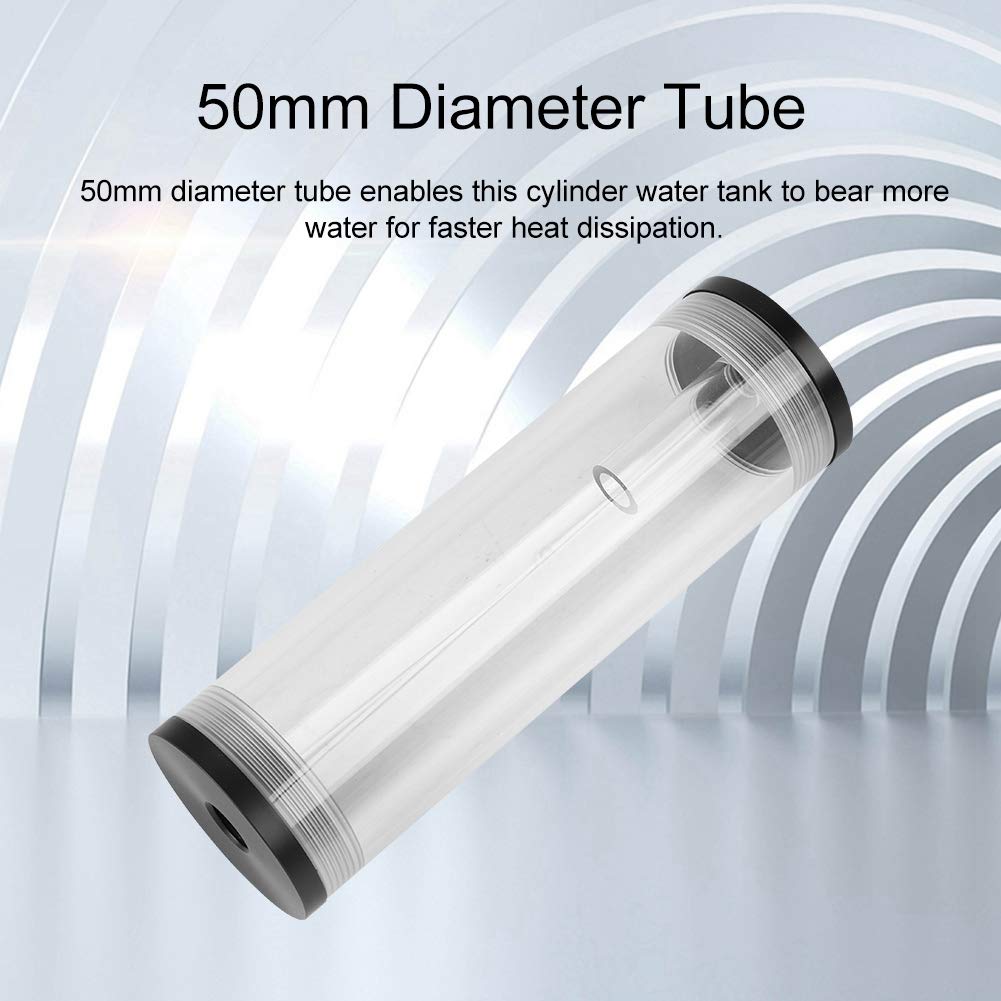 CPU Water Cooler System for PC,Cylinder Water Cooling Heat Sink,50m Diameter & 160mm Long Computer Heat Dissipation Water Cooling 800L/H Mini DC