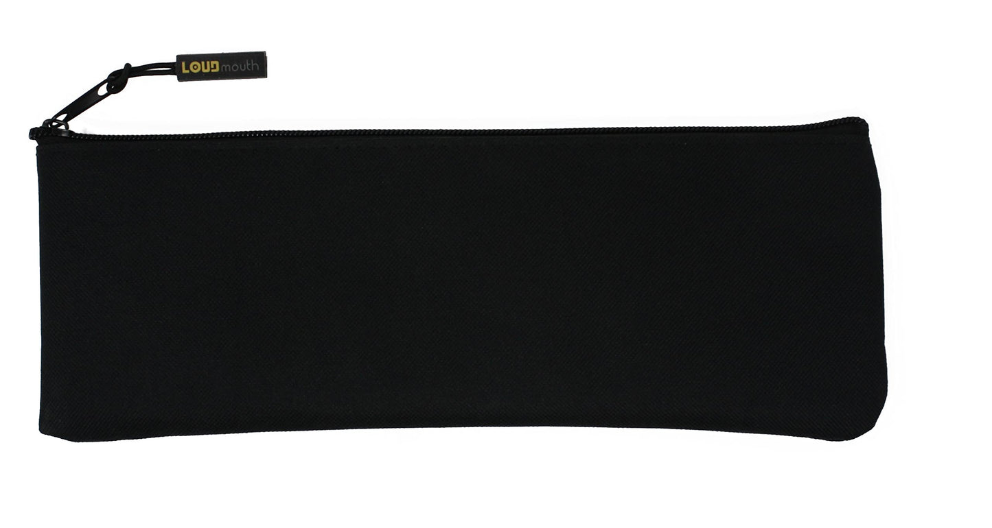LOUDmouth Long Zippered Pouch for Large Wireless Microphones | Mic Bag | 12.5" x 4" (1 Pack)