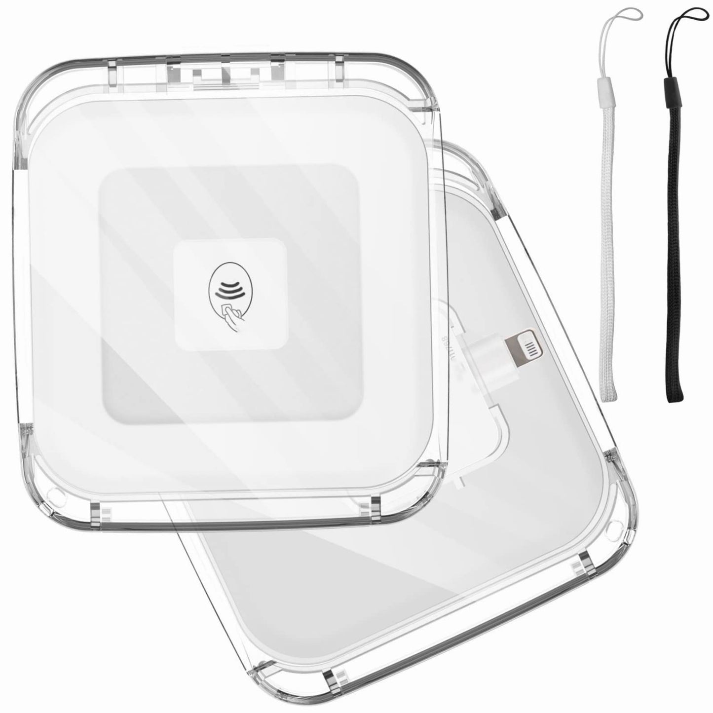 Anti-Lost Clear Cover Case Compatible with Square Reader 2nd Generation, 1st Generation, Case Compatible with Square Contactless Chip Card Reader