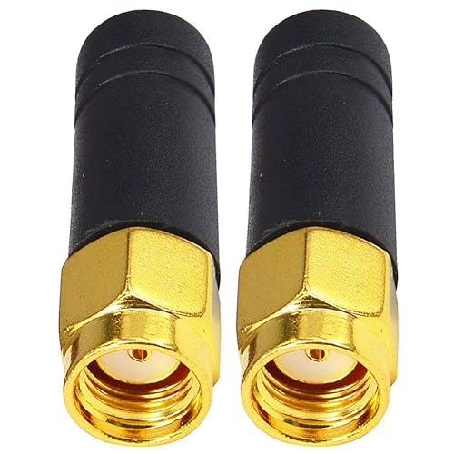 FPV Small WiFi Antenna 2.4GHz Bluetooth Mini WiFi Antenna Wireless Omni Thumb Antenna mmdvm Network Router RP SMA Male TX RX Mini RHCP Racing Drone