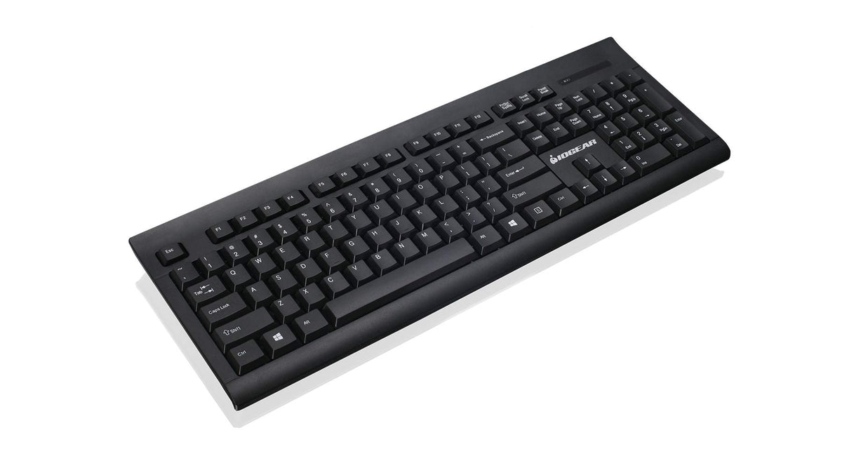 IOGEAR Wireless Keyboard and Mouse - 2.4GHz Full-Size Mouse Keyboard Combo - Spill-Resistant/Spill-Proof - Mac (10.2.x or Later) - Windows XP/7/8/10