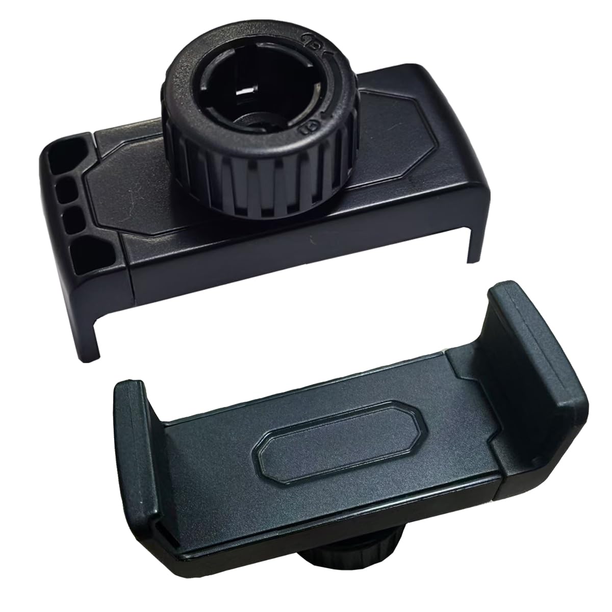 RecDec 2 Pack Phone Holder Mount Clamp Replacement with 17mm Ball Head Joint Socket Phone Clip Bracket for Selfie Ring Light Tripod Stand Air Vent Car