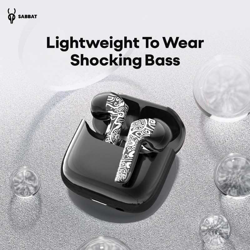 ICESOMNUS 2025 Newly True Wireless Sabbat M200 Bluetooth 5.4 Headphones Heavy Bass Noise Cancellation High Sound Quality Stereo Earbuds(Coat of Arms)