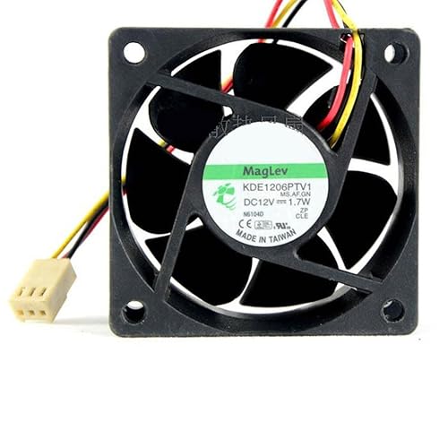 KDE1206PTV1 12V 1.7W 3 Wire Maglev Cooling Fan 60x60x25mm
