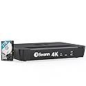 Swann 4K 8Channel Security Camera System NVR Recorder: nvr-8580 Security PoE NVR Box with 2TB HDD,24/7 Continuous Recording,Work with Swann IP