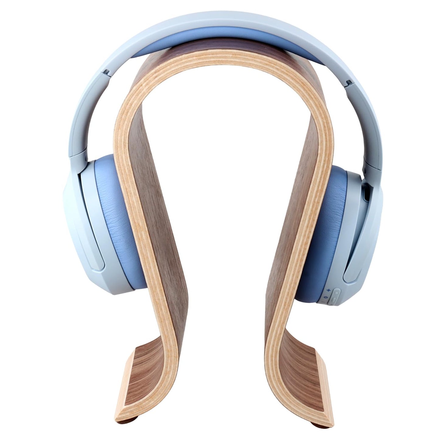 QWORK Wood Headphone Stand - Headset Holder, Arch Bridge Design - Universal Compatibility, Ear Headphones Hanger Holder, Stylish Desk Headset Holder…