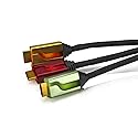 PDP Câble HDMI Afterglow Triple 180m - Rouge/Orange/Vert