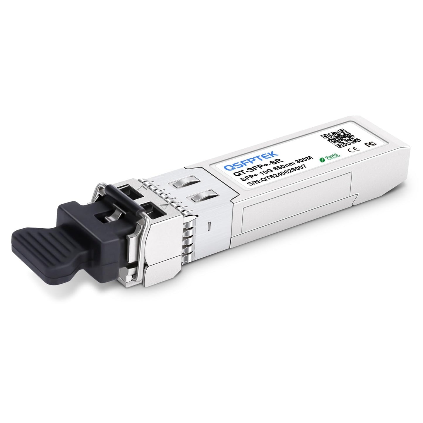 10G SFP+ Module, 10GBASE-SR 850nm 300M DDM Multimode LC SFP+ to Ethernet Port Transceiver for Intel E10GSFPSR, Fortinet, Ubiquiti, Mikrotik, D-Link