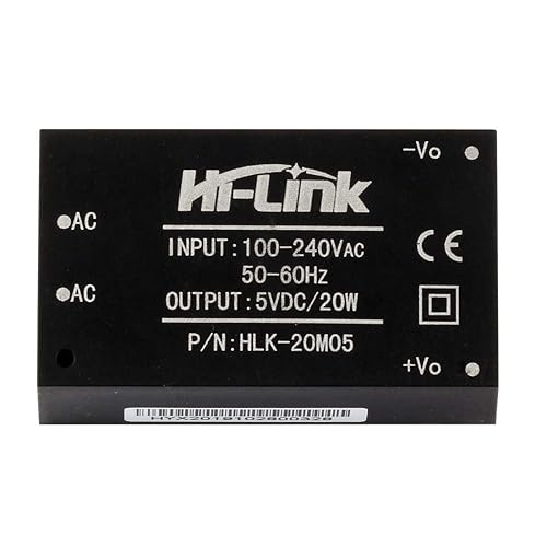 Hi-Link HLK-20M05 AC-DC 220V to 5V 20W Step-Down Power Supply Module Intelligent Household Switch Power Supply Module (2 PCS)