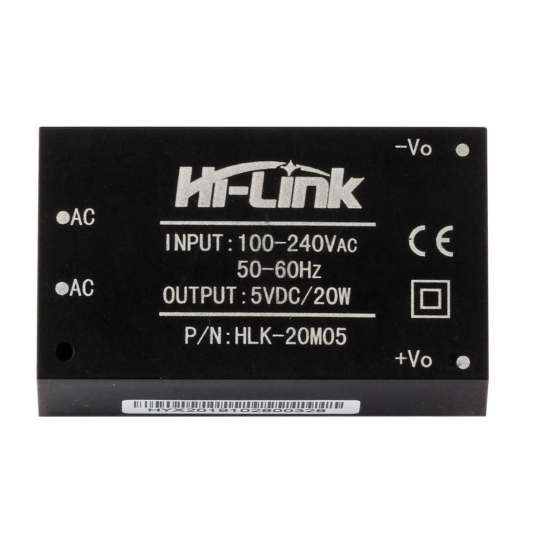 Hi-Link HLK-20M05 AC-DC 220V to 5V 20W Step-Down Power Supply Module Intelligent Household Switch Power Supply Module (2 PCS)