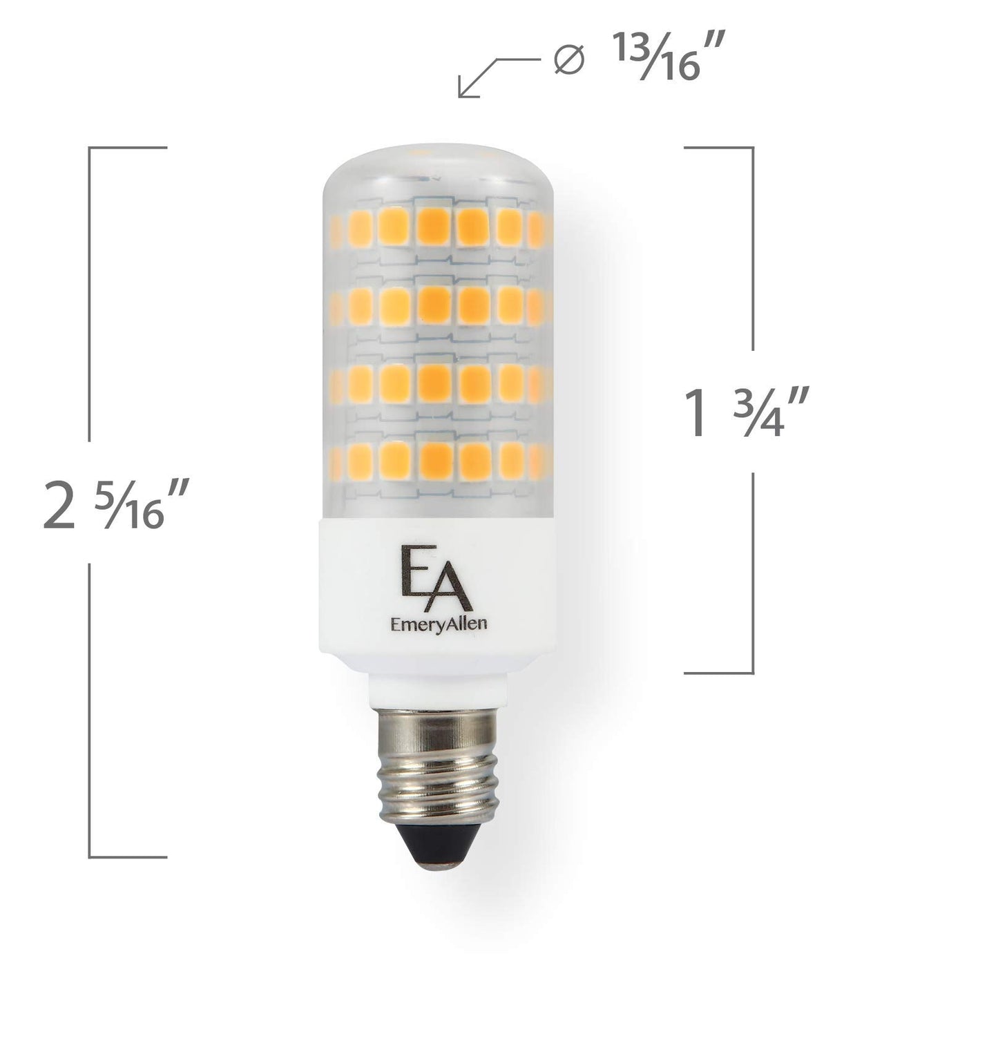 EmeryAllen E11 LED Bulb 5.0W (60W Eq), 4000K, Dimmable, 120V