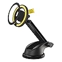 Scosche MagicMount MS Flip MagSafe Phone Stand, Magnetic Cell Phone Holder for Car Windshield/Dashboard, Suction Cup Phone Mount Compatible