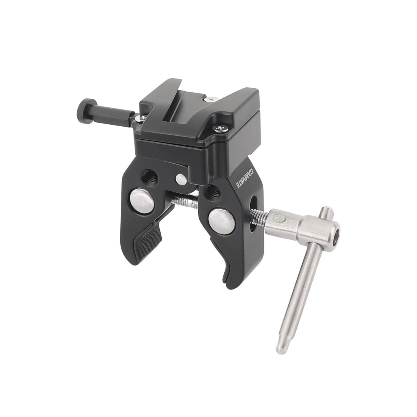 CAMVATE Super Crab Clamp + Universal V-Lock Mount Quick Release Adapter for DSLR Camera Battery - 2596