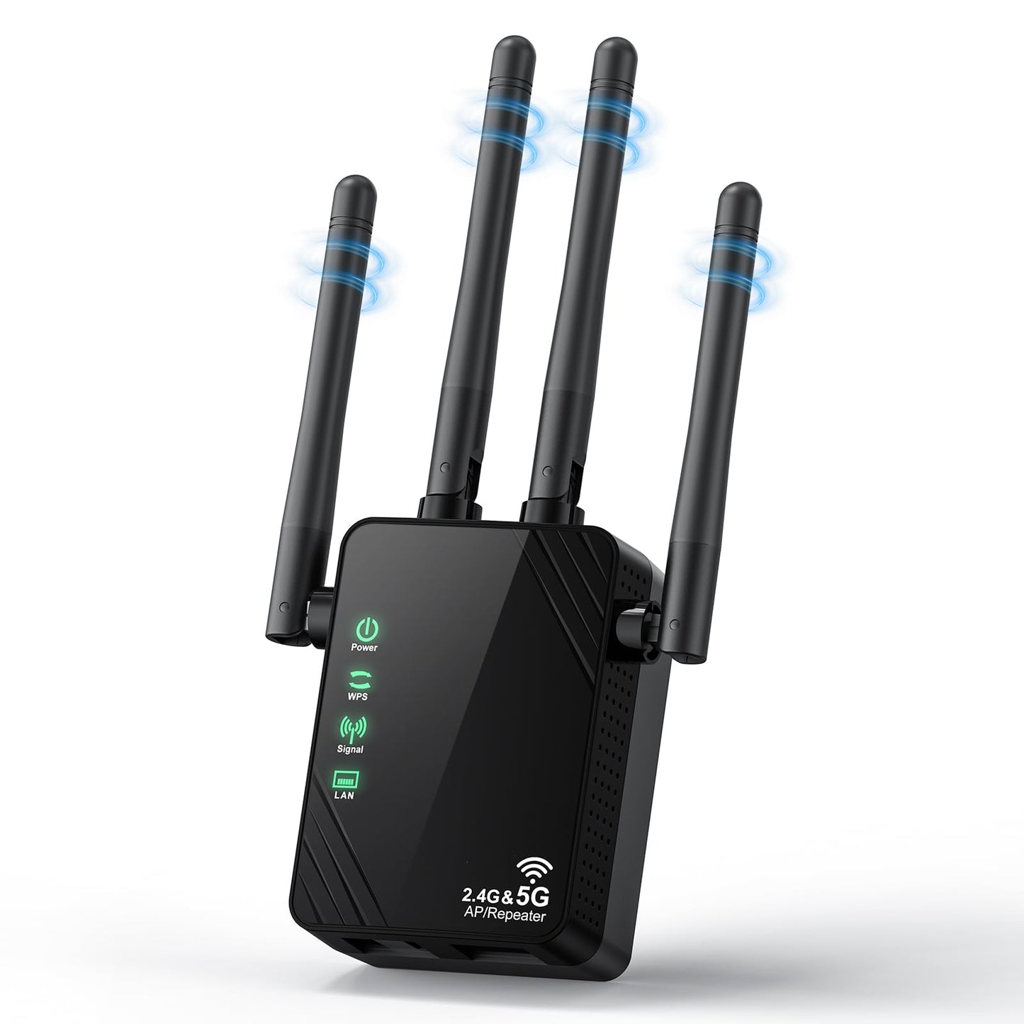 WiFi Extender Signal Booster for Home, Dual Band 1200Mbps Internet Extender WiFi Booster Up to 12888 Sq.ft Coverage and 105 Devices, WiFi Repeater