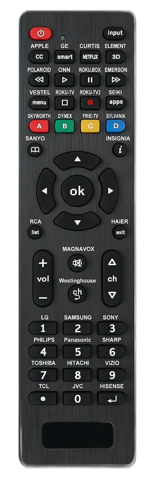 Universal Remote Control for RCA, Westinghouse, Emerson, LG, Samsung, Insignia, Magnavox,Element and More Brands Universal TV Remote (RC-G008)