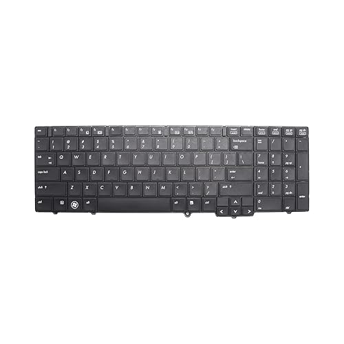 New Keyboard Replacement for HP EliteBook 8540P 8540W Series 595790-001 582648-001 PK1307G1A00 PK1307G2A00 PK1307G3A00 Without Pointer Black