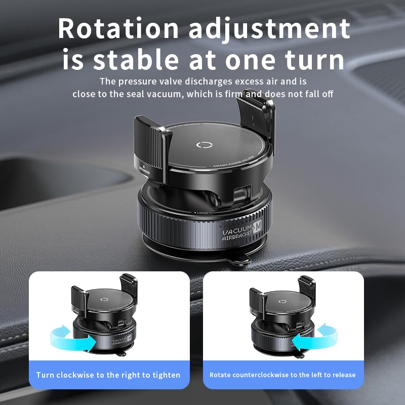 Autaabb 360° Nano Gel Suction Cup Phone Mount - Ultra-Strong Universal Car Dashboard Cell Phone Holder, Hands-Free Vacuum Bracket for Car, Gym, Mirror