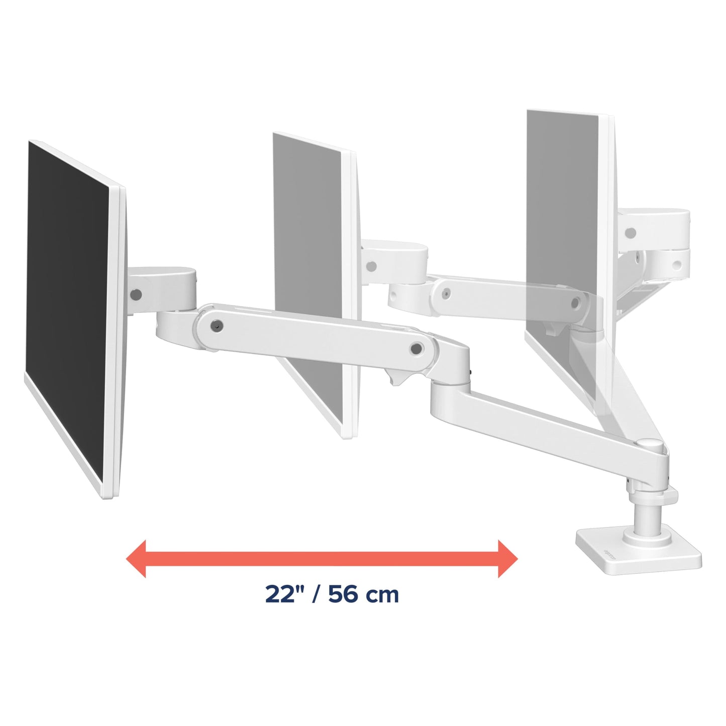 Ergotron - Upgraded LX Pro Premium Monitor Arm, Single Monitor Desk Mount - fits Flat Curved Ultrawide Computer Monitors up to 34 Inches, 4 to 22 lbs