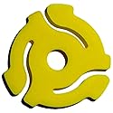 (10 Pack) TEN Yellow Plastic 45 RPM 7 Inch Vinyl Record Adaptor - 7" Inserts