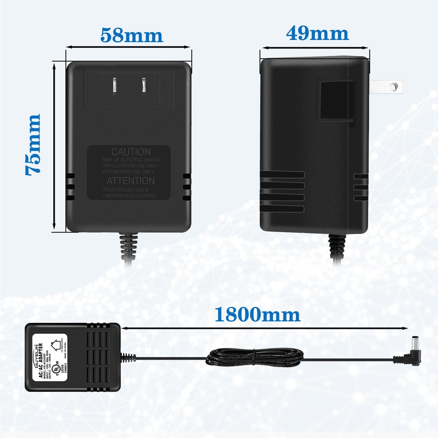 9V 1.3A Power Supply Compatible with Digitech Whammy Jamman Guitar Drop Pedal RP355 RP350 RP100 RP200A RP250 RP255 RP150 RP1000 Multi Effects…