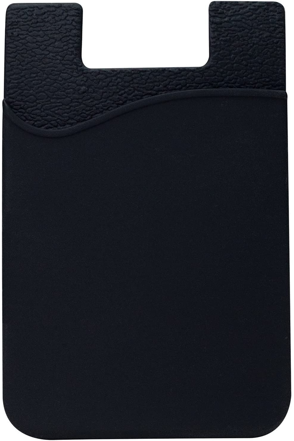 Cell Phone Card Holder for Back of Phone Case. Silicone Stick On Pocket Wallet for iPhone, Android & Other Flat Surfaces, Great for Credit Cards