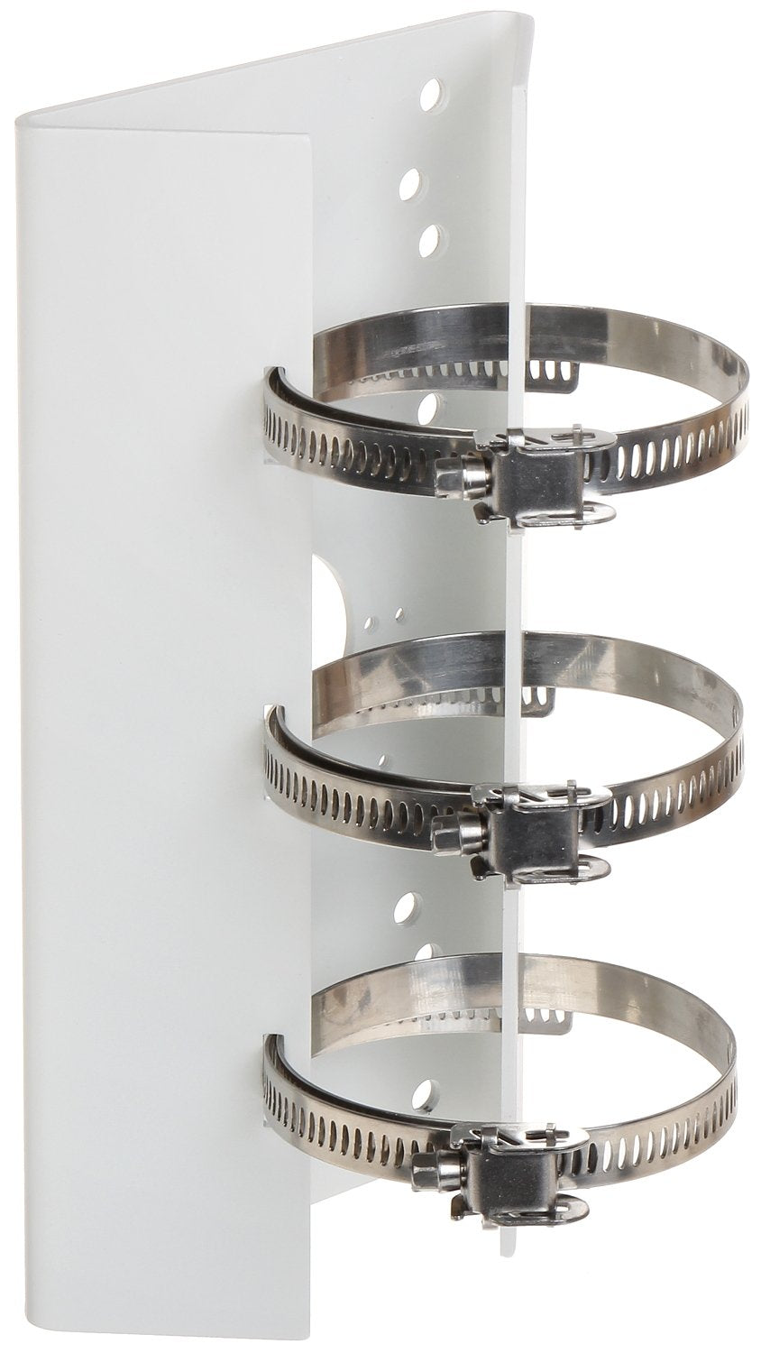 KENUCO PM DS-1275ZJ Universal Vertical Pole Mount Adapter for Most Wall Mounts Cameras PTZ (White- 2 PK)