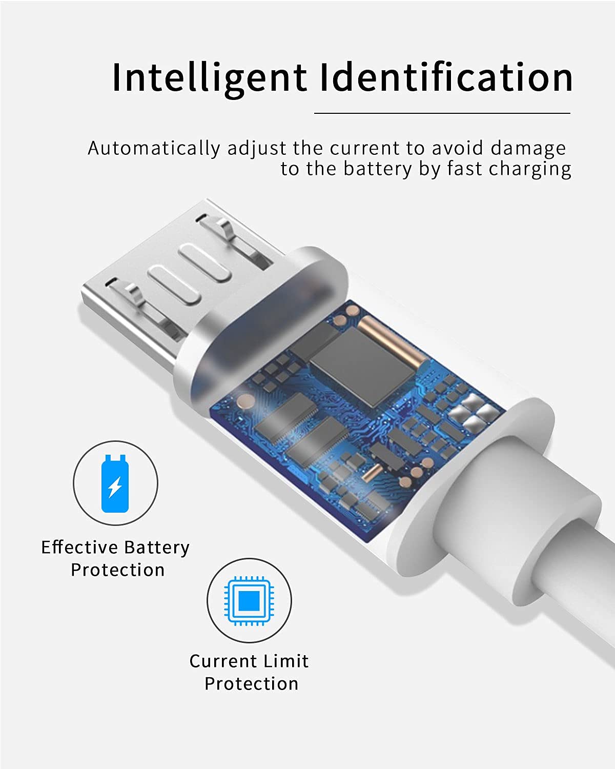 FEIYIU USB Charger Charging Cable Cord Compatible for Ring Enabled Wi-Fi Video Doorbell (2020 Release) 2/3/3 Plus/4, Peephole Cam, Camera Battery