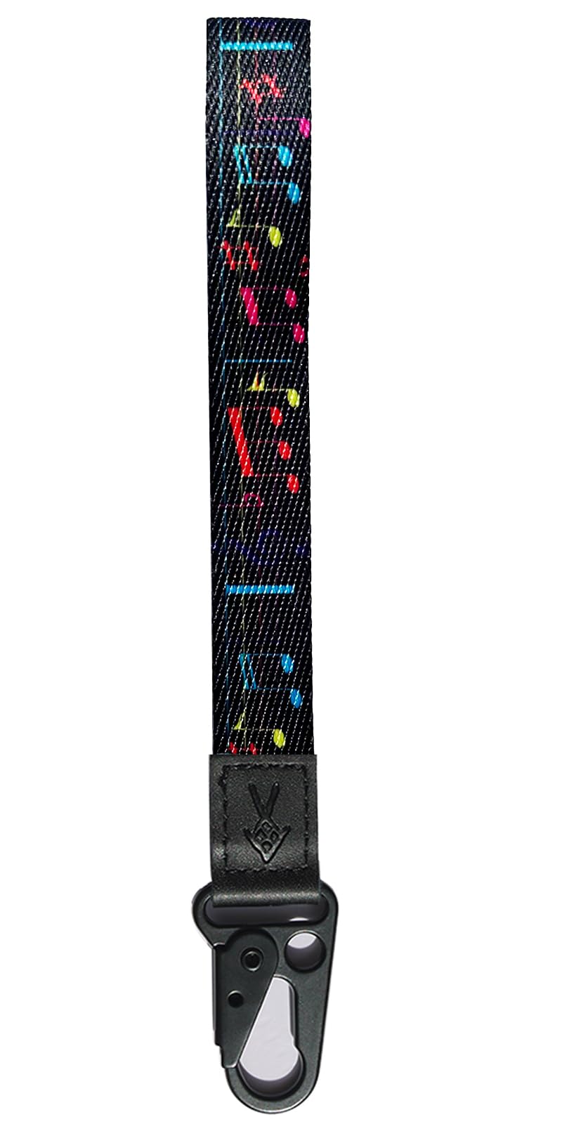 Wristlet Keychain, wrist lanyard for keys, Women's Keyrings,Wristlet Strap for Key, Hand Wrist Lanyard Key Chain Holder (Music)