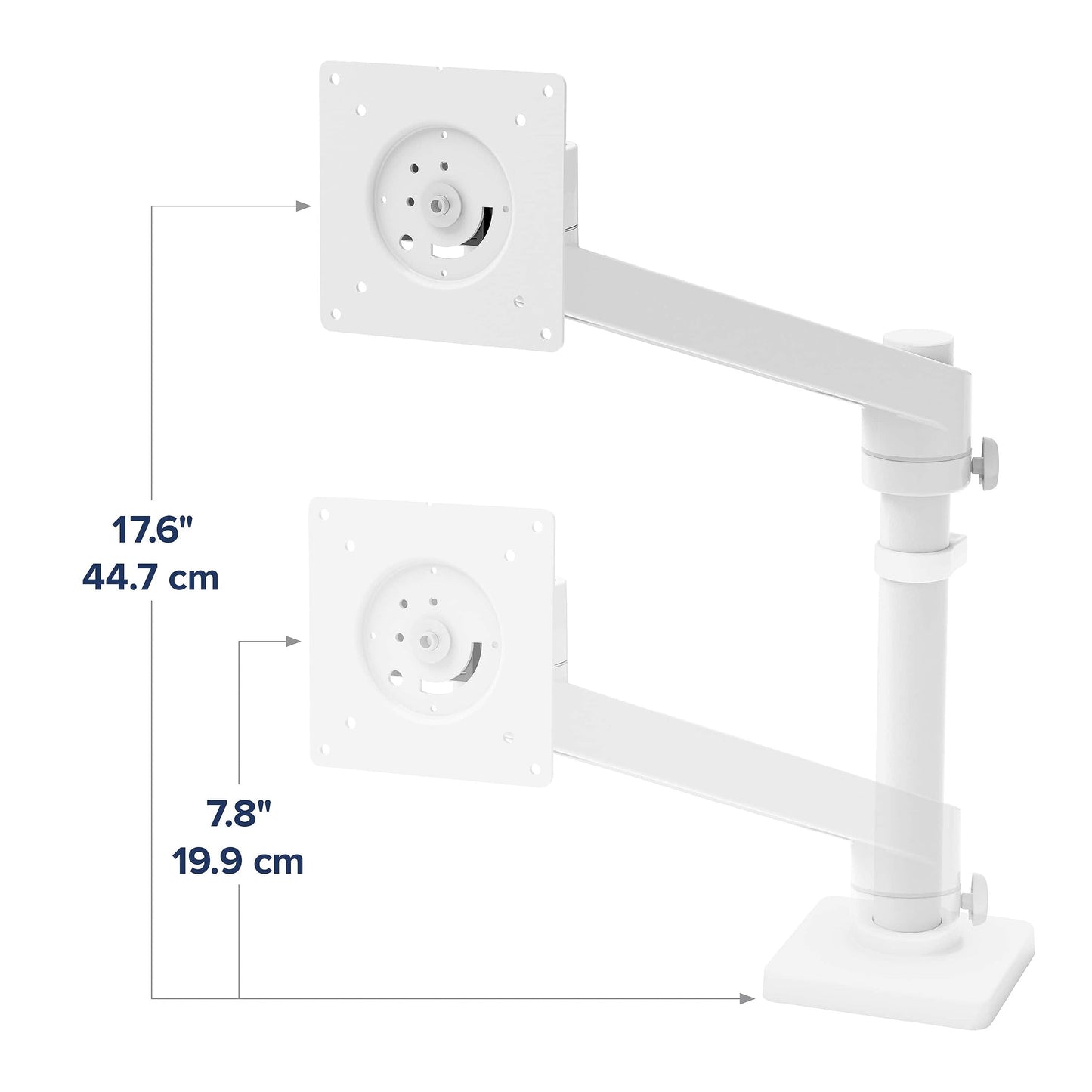 Ergotron - NX Single Monitor Arm, VESA Desk Mount - for Monitors Up to 34 Inches, 0 to 18 lbs - White