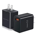 USB Charger Block, OKRAY 2-Pack 18W 3.0 Quick Charge Power Adapter Type A Box USB Wall Plug Fast Charging Block for Wireless Charger, Samsung Galaxy