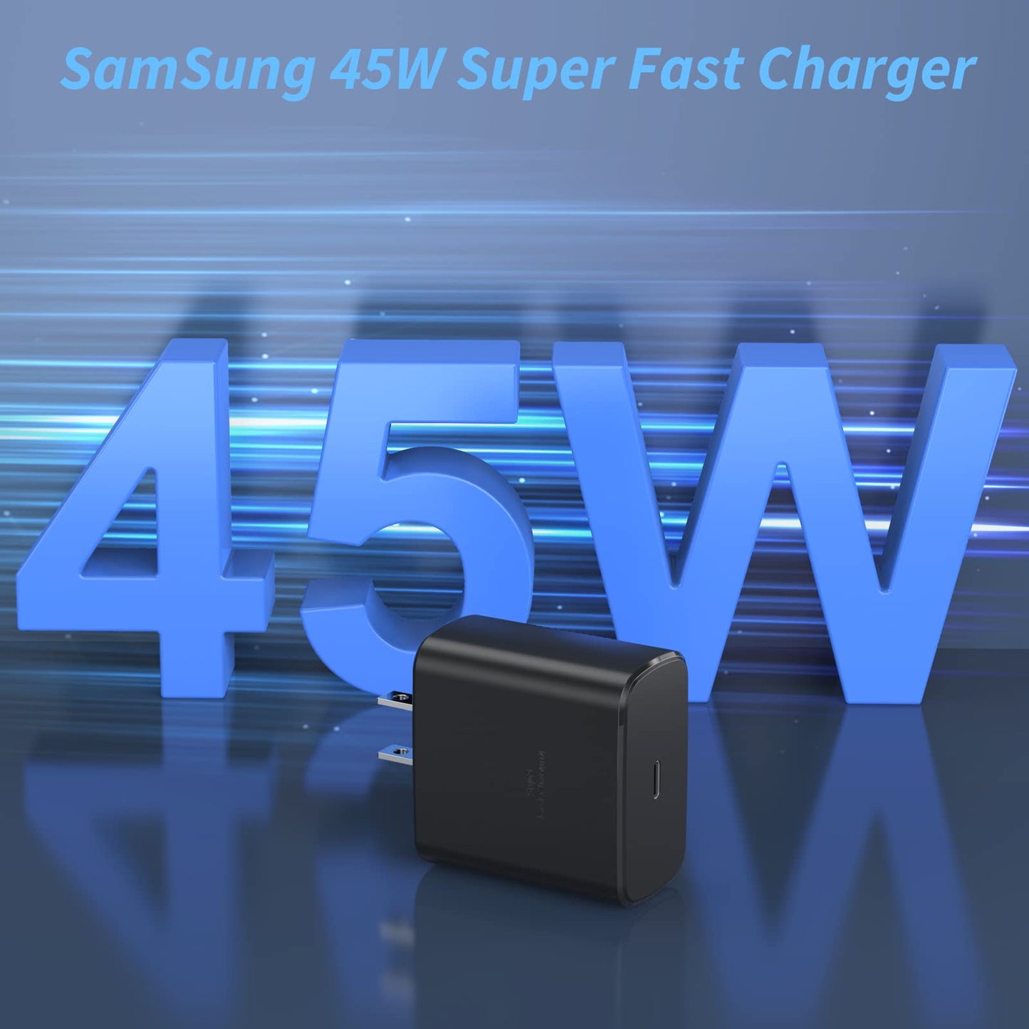 45W USB C Wall Charger Block for Samsung Super Fast Charger Type C Wall Plug Adapter Fast Charging Android Brick Compatible with Samsung Galaxy S23