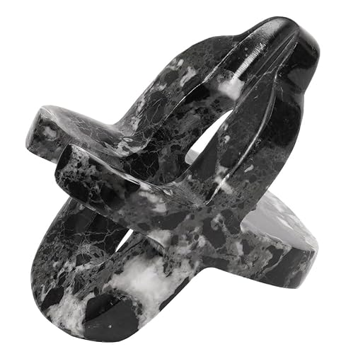 Marble Cell Phone Stand Holder Black Zebra 4'' Office Stationery Supplies, Remote Control Holder for Modern Office Desk, Ideal Phone Stand, Key