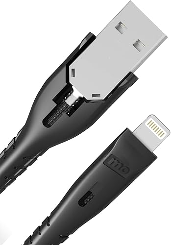 Mobile Outfitters - Anchor Cable USB-A to Lightning - Heavy Duty Charger - iPhone and iPad Charger - 1.5m - 30x Stronger Than Original Cables, Ideal…