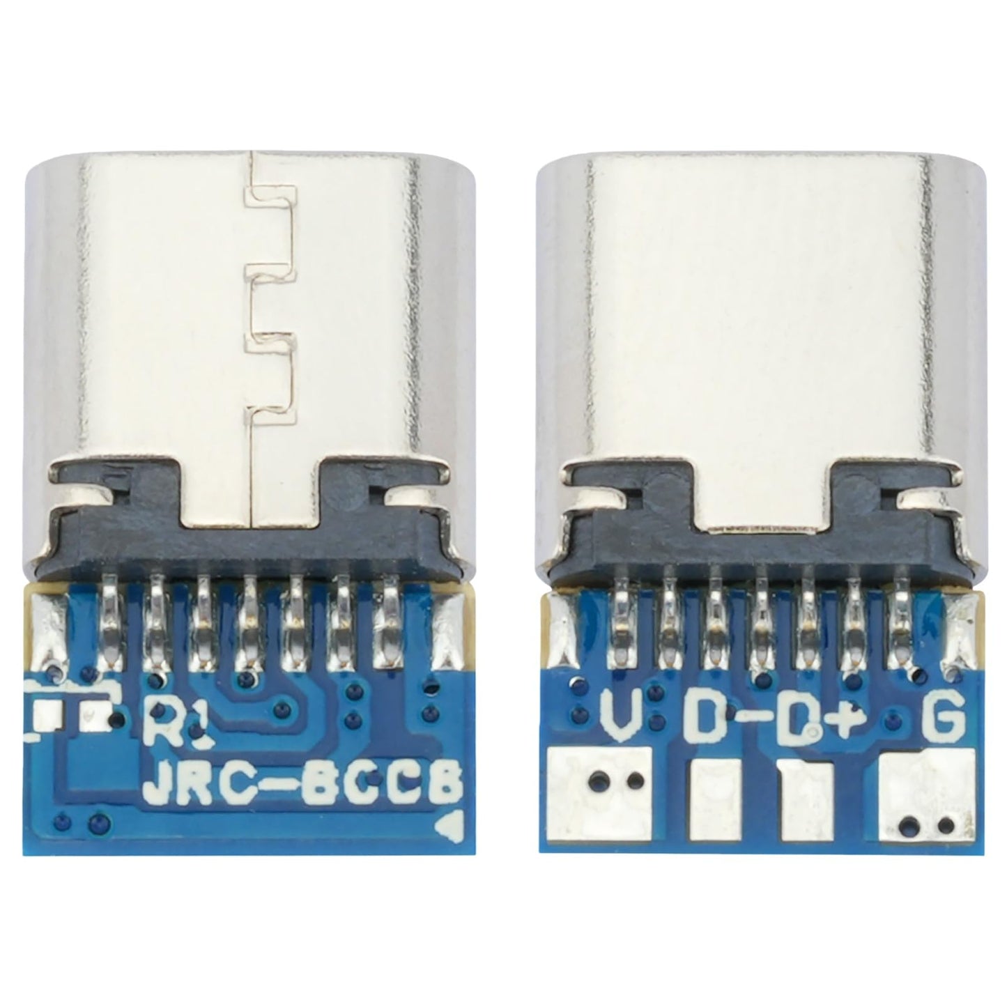 MTDELE 10 Pcs USB C Breakout Board 24 Pin 5Pcs Male and 5Pcs Female Head
