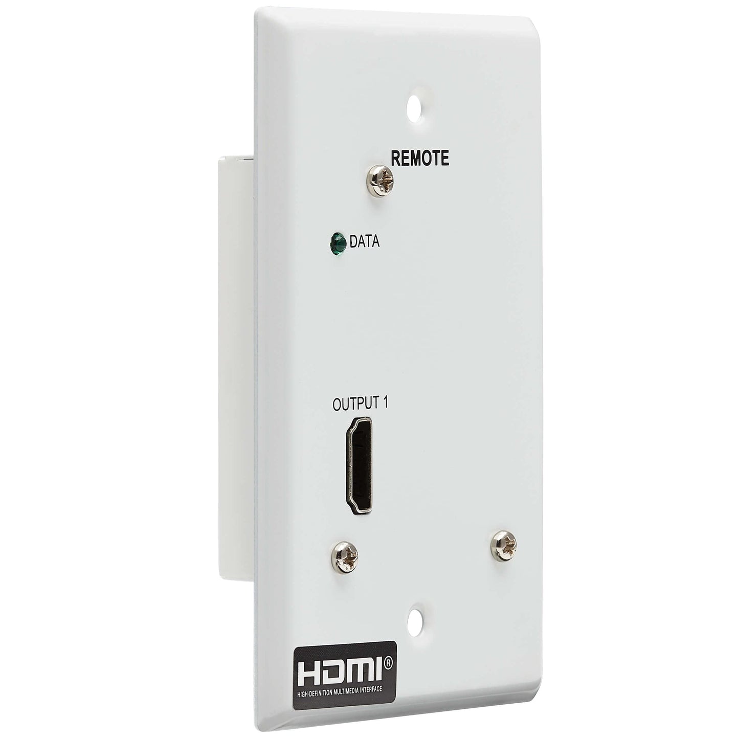 Tripp Lite HDMI Over Ethernet Cat6 Receiver, 1-Port Wall Plate - Up to 230 feet or 70.1 Meters - 4K 60Hz Video, HDR, 4:4:4, PoC, HDCP 2.2, TAA