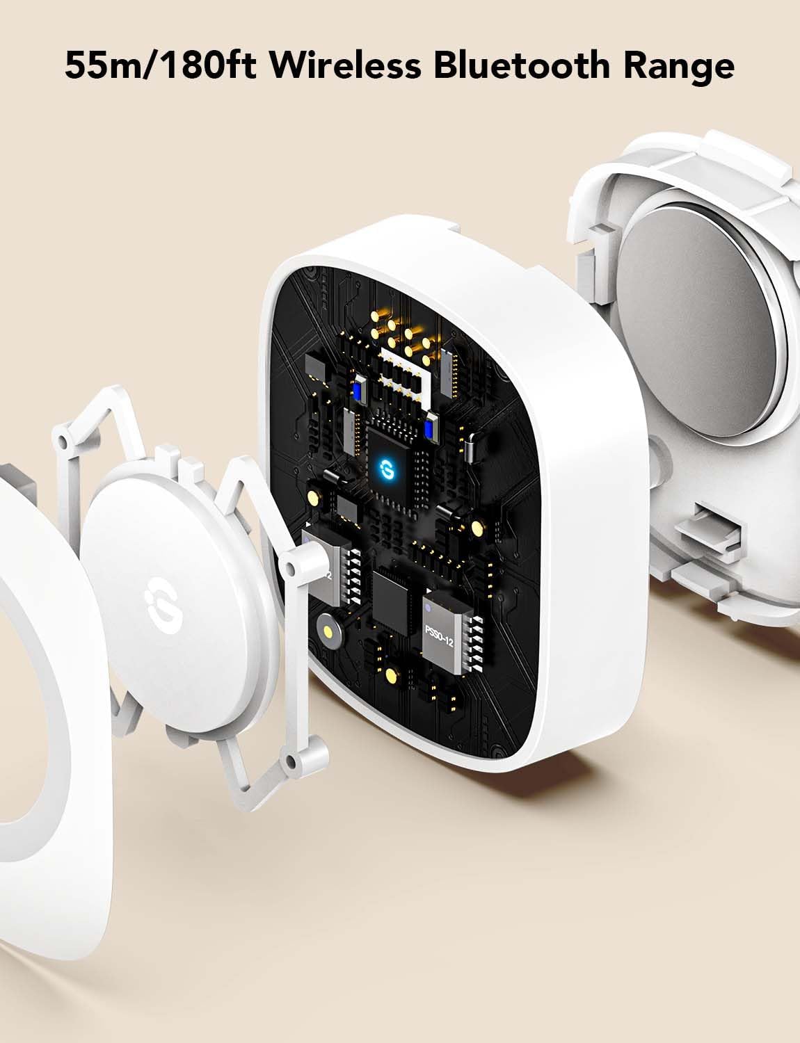 GoveeLife Wireless Mini Smart Button Sensor, Group Control Multiple Devices, Versatile Control Button, Battery Powered, Supports Most GoveeLife Smart