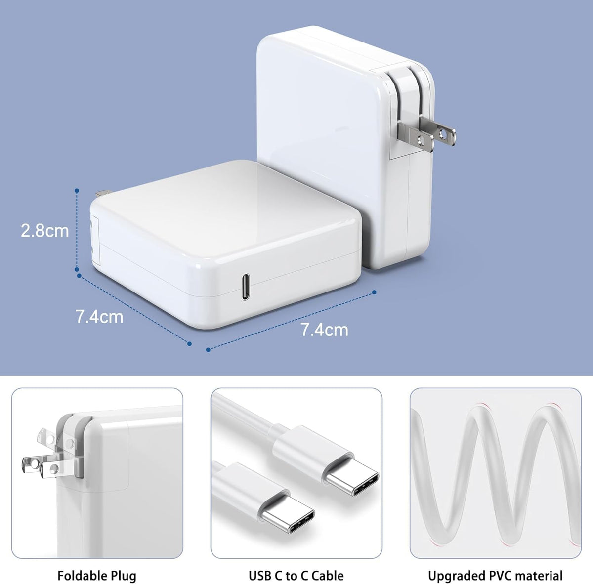 BAJ Charger Replacement for MacBook Pro 100W USB C Fast Charger