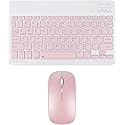 Wireless Keyboard and Mouse Bluetooth Rechargeable Wireless Mouse Keyboard Set Ultra-Slim Portable Compact Keyboard and Mouse Combo