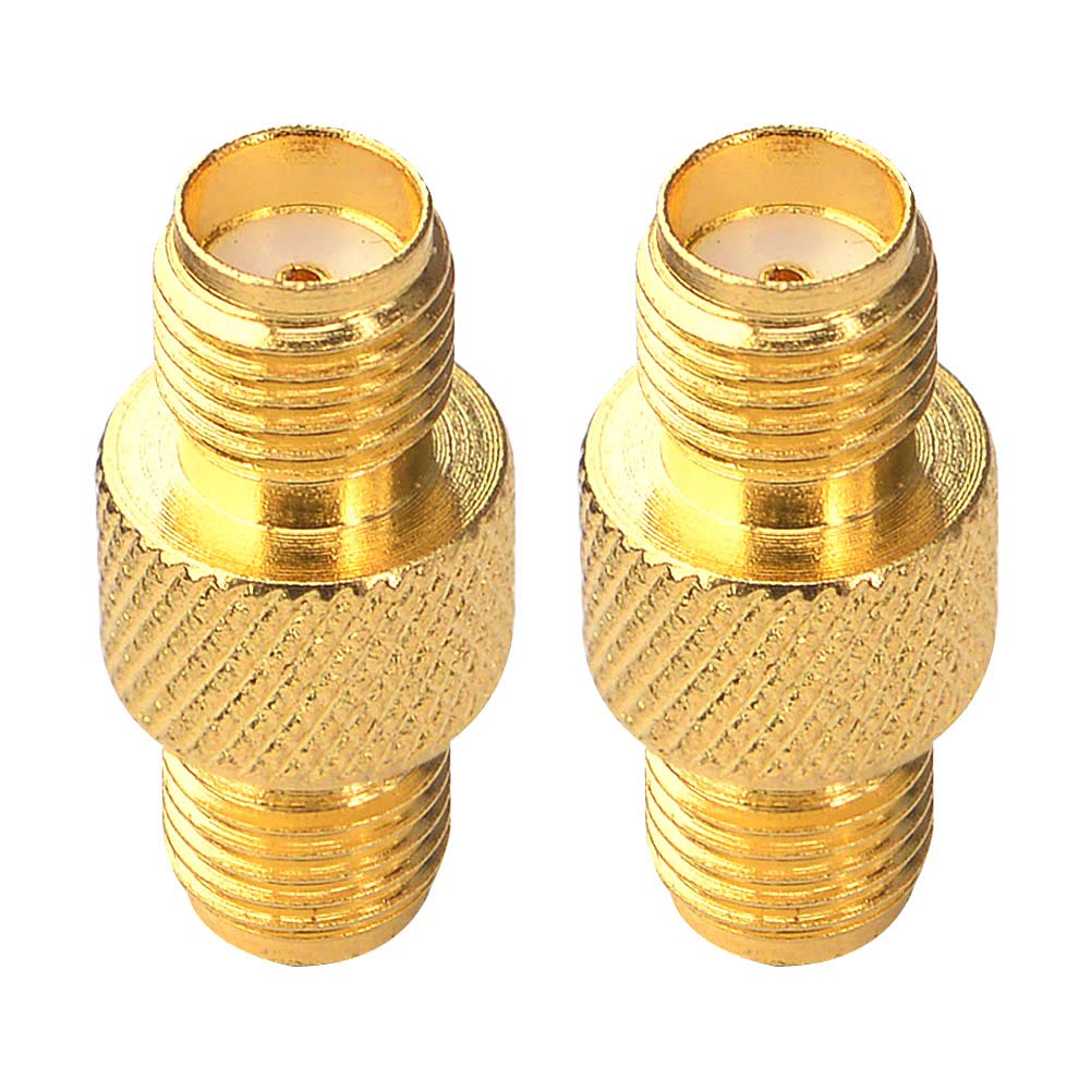 onelinkmore SMA Connector FPV Antennas Radio Adapter SMA Female to Female Barrel Adapter Antenna Jack Adapter SMA Coupler Adapter for Wireless LAN
