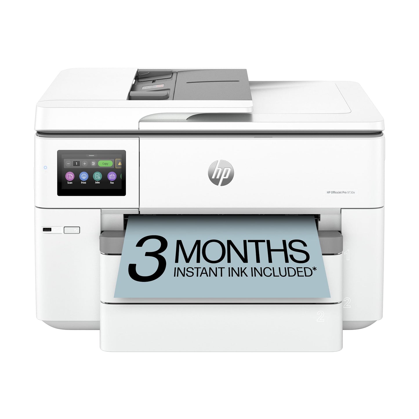 HP OfficeJet Pro 9730e Wide Format Wireless All-in-One Color Inkjet Printer, Print, scan, Copy, ADF, Duplex Printing Best-for-Office, 3 Month Instant